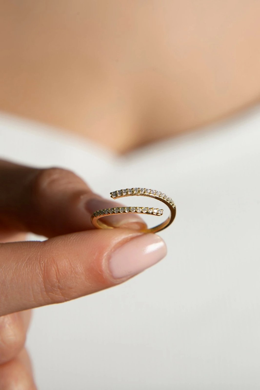 Unazë argjendi ngjyrë ari, Elika, ELKAB92032A