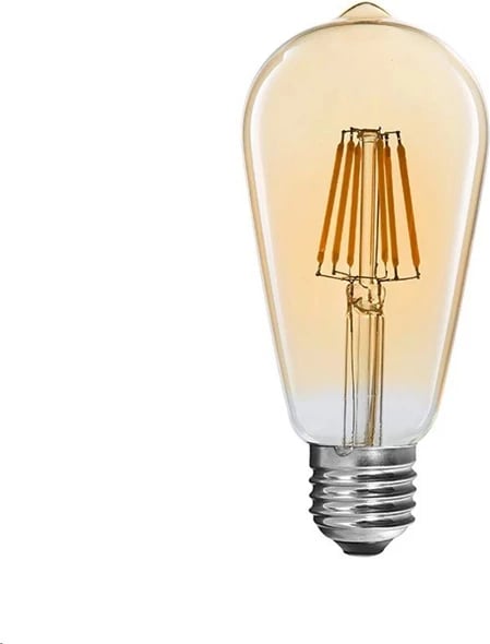Llambë LED ST64 Bulb, 4W, 3000K, E27, ngjyrë amber