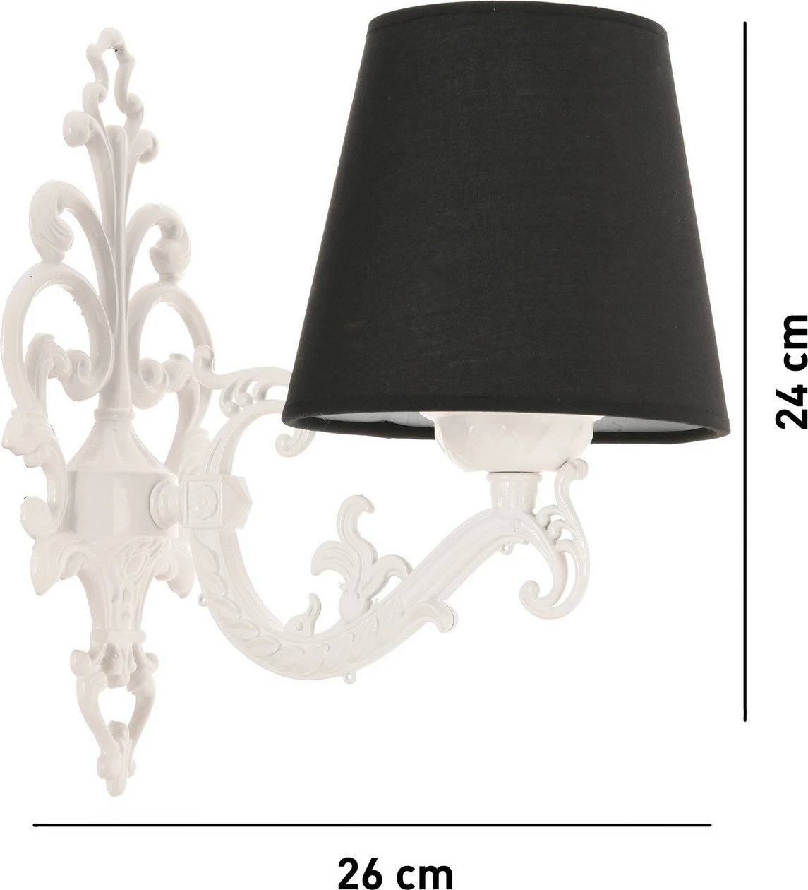 Llambë muri Opviq Claire, e zezë, e bardhë