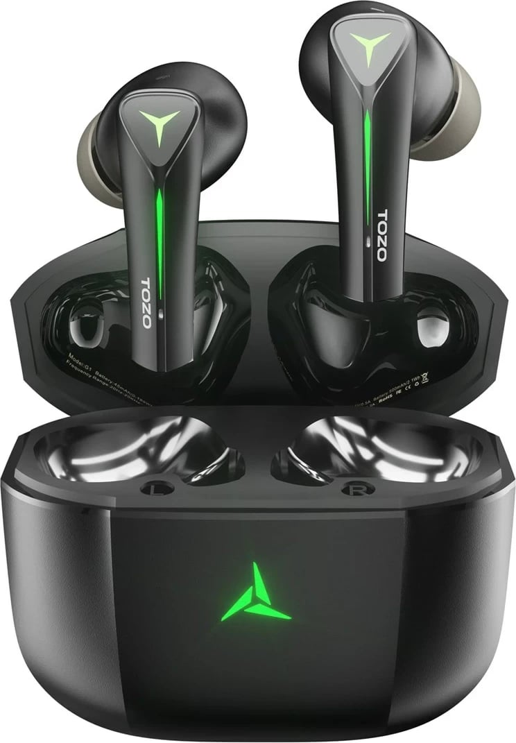 Kufje TOZO Gaming Pods True Wireless Stereo (TWS) In-Ear USB Type-C Bluetooth, Zezë