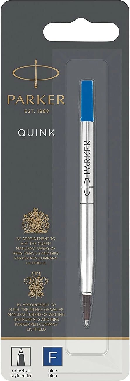 Rollerball pen Parker 1950322, ngjyrë kaltër, majë fine, një copë, ngjyrë argjendtë