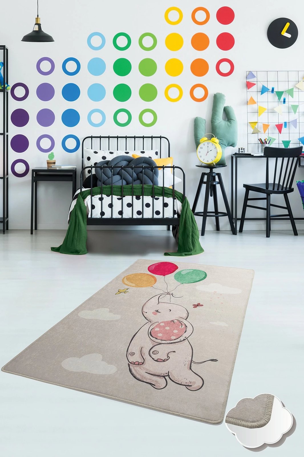Qilim (100 x 160) Conceptum Hypnose, tullumbace – gri