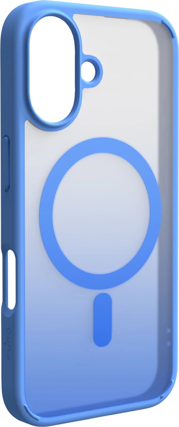 Mbështjellës Puro Gradient MagSafe për iPhone 16, Silikon, Blu