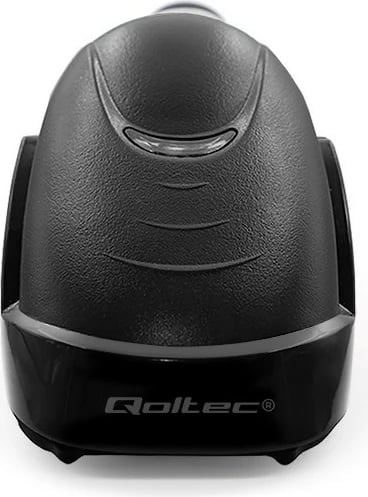 Skaner barkodesh me lazer Qoltec 50853, 1D/2D, i zi/verdhe, me kabllo USB