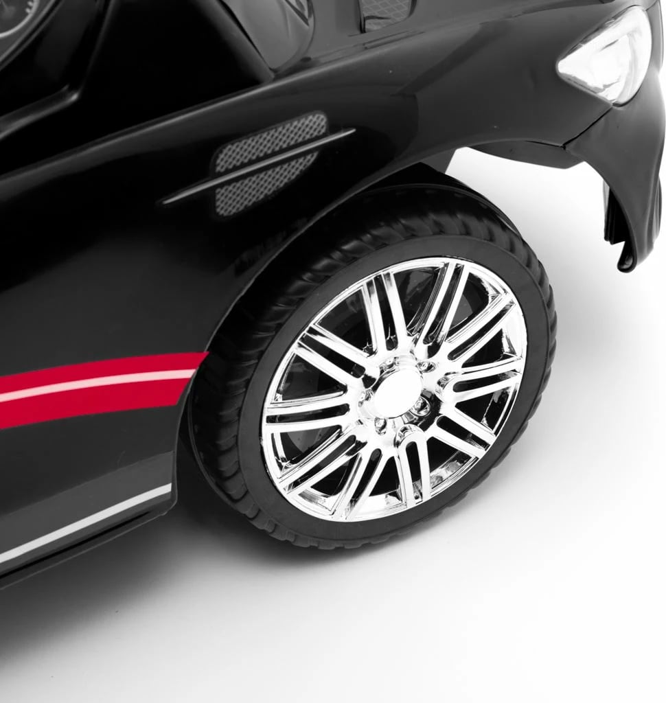 makinë ride-on, Baby Mix, RACER, me panel zëri, kapacitet 25 kg, për 12+ muaj, e zezë