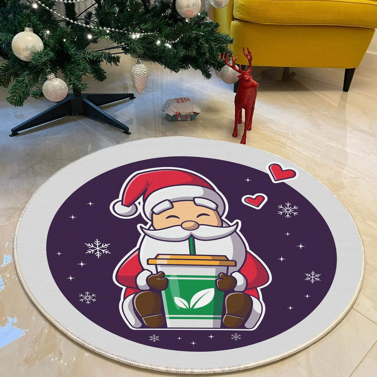 Qilim i rrumbullakët, shumëngjyrësh, Conceptum Hypnose, Woopamuk454, 180cm