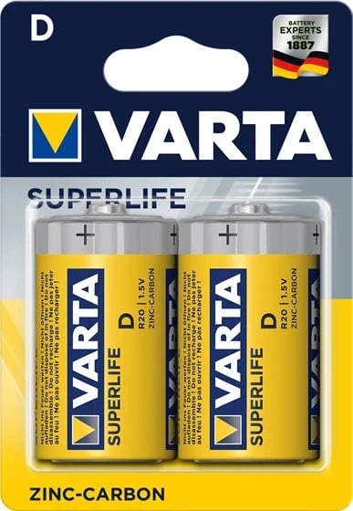Bateri Varta R20 D, 2 copë