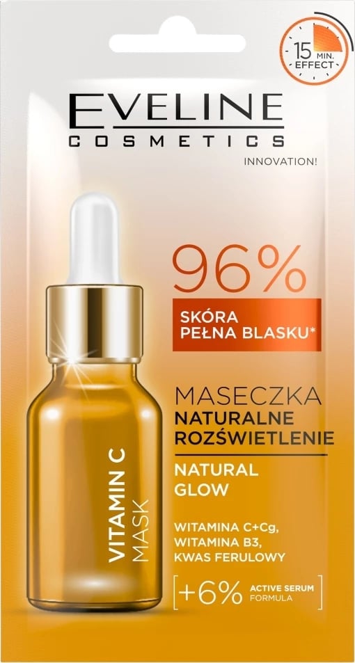 Maskë për fytyrë Eveline Cosmetics Vitamin C Mask natural brightening për femra 8ml