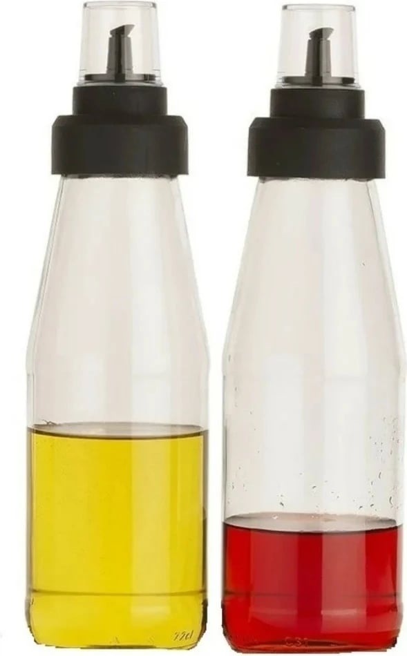 Set shishe për vaj, 2 copë, Hermia Concept, transparent, 720 ml
