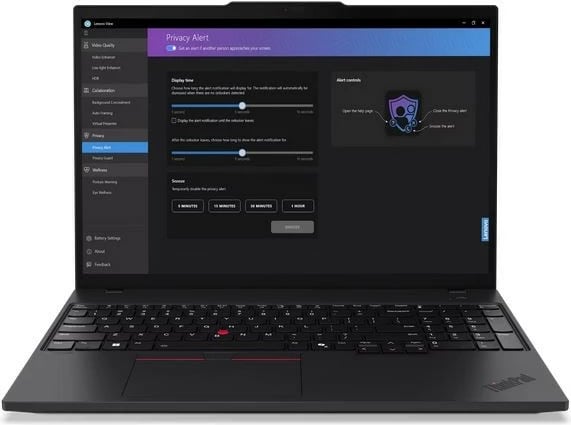 Laptop Lenovo ThinkPad T16 Gen 3 21MN003RPB, 16", Intel Core Ultra 7 155U, 32GB RAM, 1TB SSD, Windows 11 Pro, E zezë