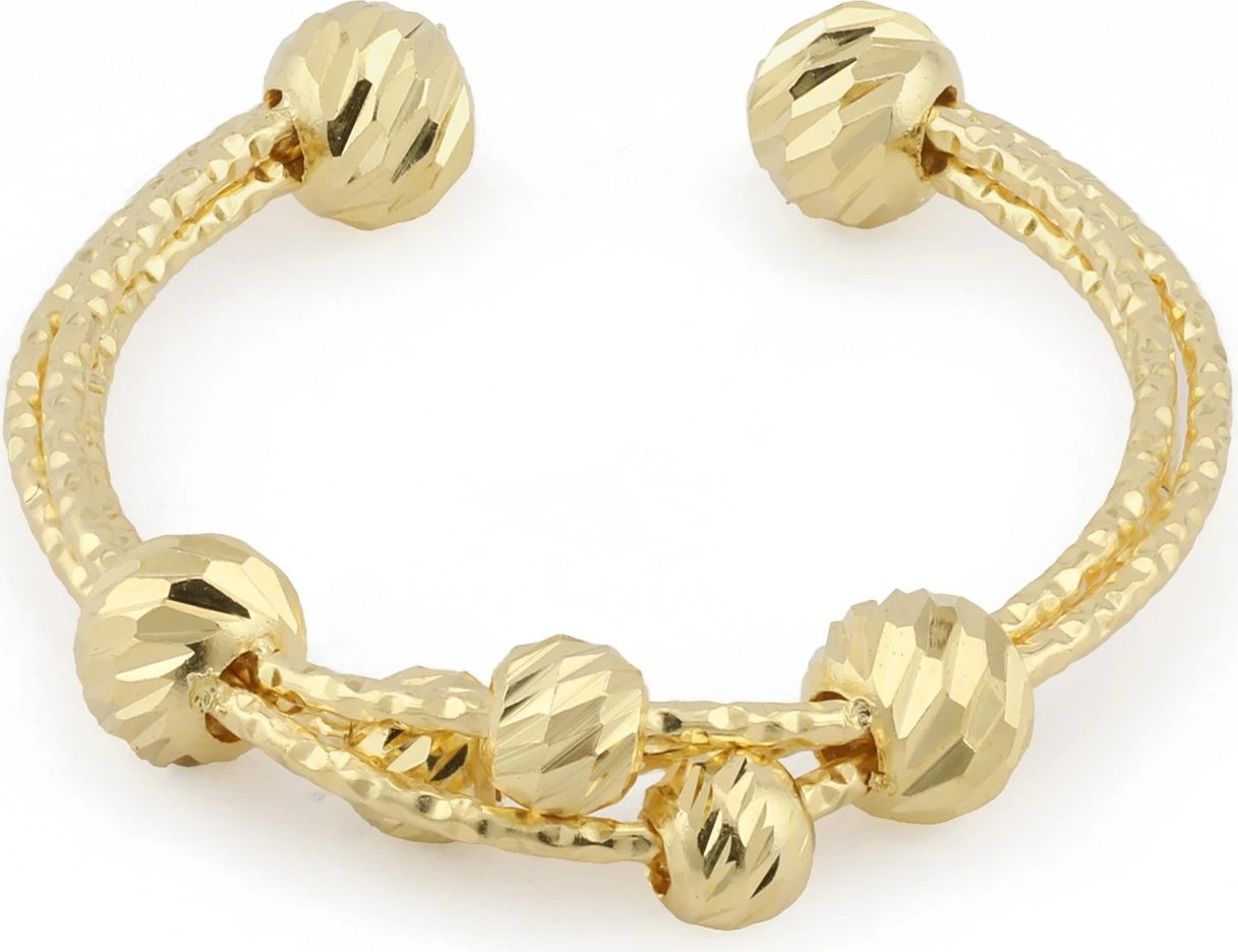 Unazë argjendi Jumeon, ngjyrë ari, 9878G