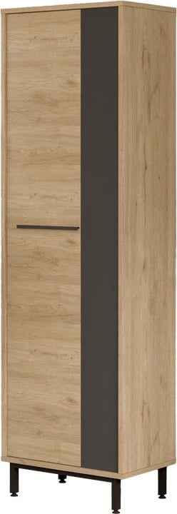 Raft këpucësh Scarpiera 9-vendëshe, ngjyrë natyrale-antracit, 57.2x35.5x185.60cm