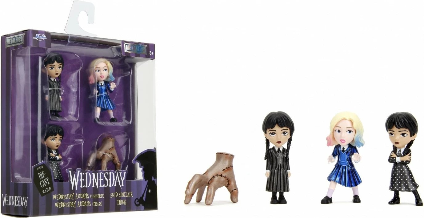 Set figurina metalike JADA TOYS Wednesday, 4 copë, 6.5 cm Set figurina metalike JADA TOYS Wednesday, 4 copë, 6.5 cm