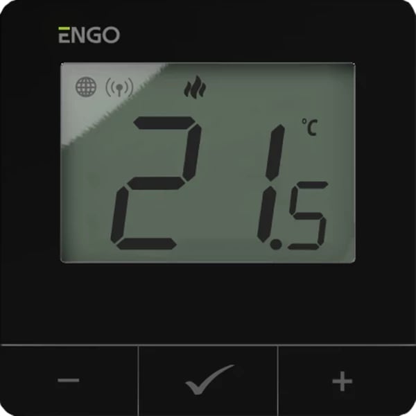 Termostat smart ENGO E25-230b ( me internet me Kabllo) e zezë