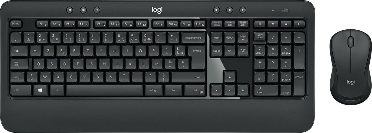 Set tastierë AZERTY Logitech MK540 wireless me maus, e zezë-bardhë