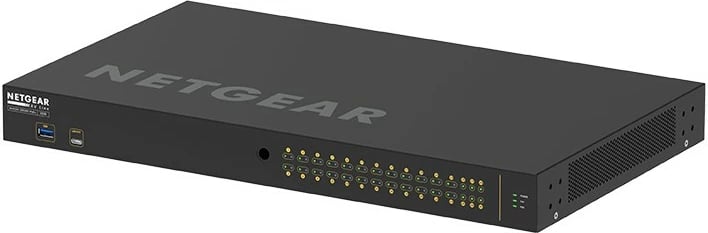 Switch NETGEAR GSM4230P-100EUS, 30 porta Gigabit, PoE+, Managed, 1U, e zezë