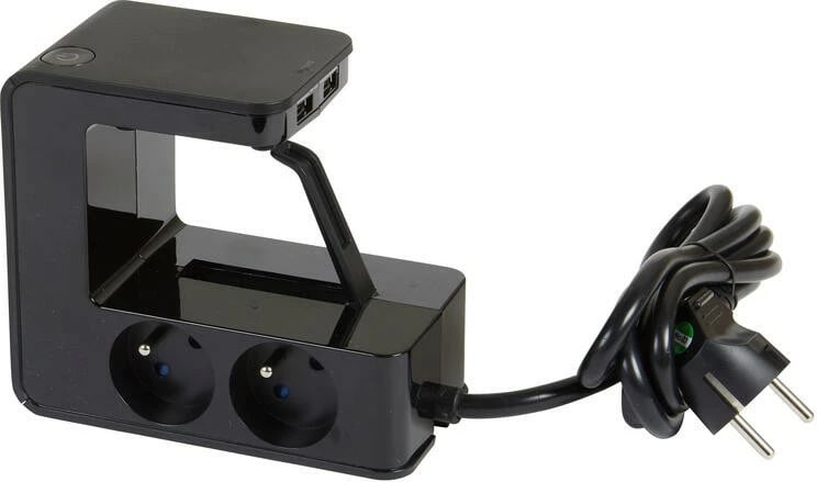 Zgjatues elektrik Legrand 050412, 4x2P+E, 2xUSB, 1.5m, i zi