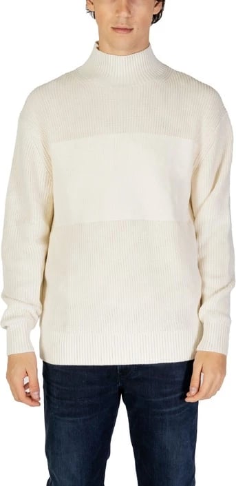 Xhemper për meshkuj Calvin Klein Jeans, të bardhë