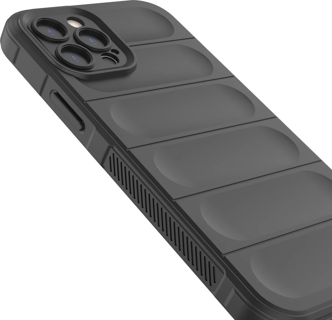 Mbështjellës Hurtel Magic Shield Case për iPhone 12 Pro, fleksibil, i blinduar, i kuq