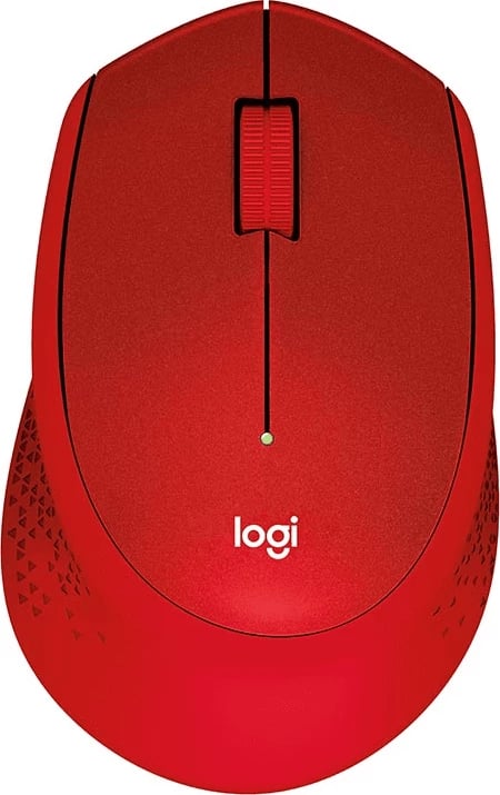 Maus Logitech M330 Silent Plus 910-004911 pa kabëll, klikim i heshtur, i kuq