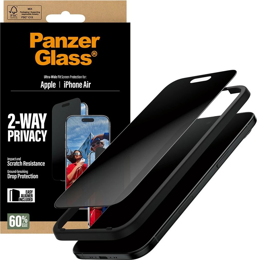 Xham mbrojtës PanzerGlass 2-Way Privacy për iPhone Air/UWF