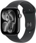 Smartwatch Apple Watch Series 11 GPS + Cellular 46mm kasë alumini, rrip sport S/M, space grey/zi