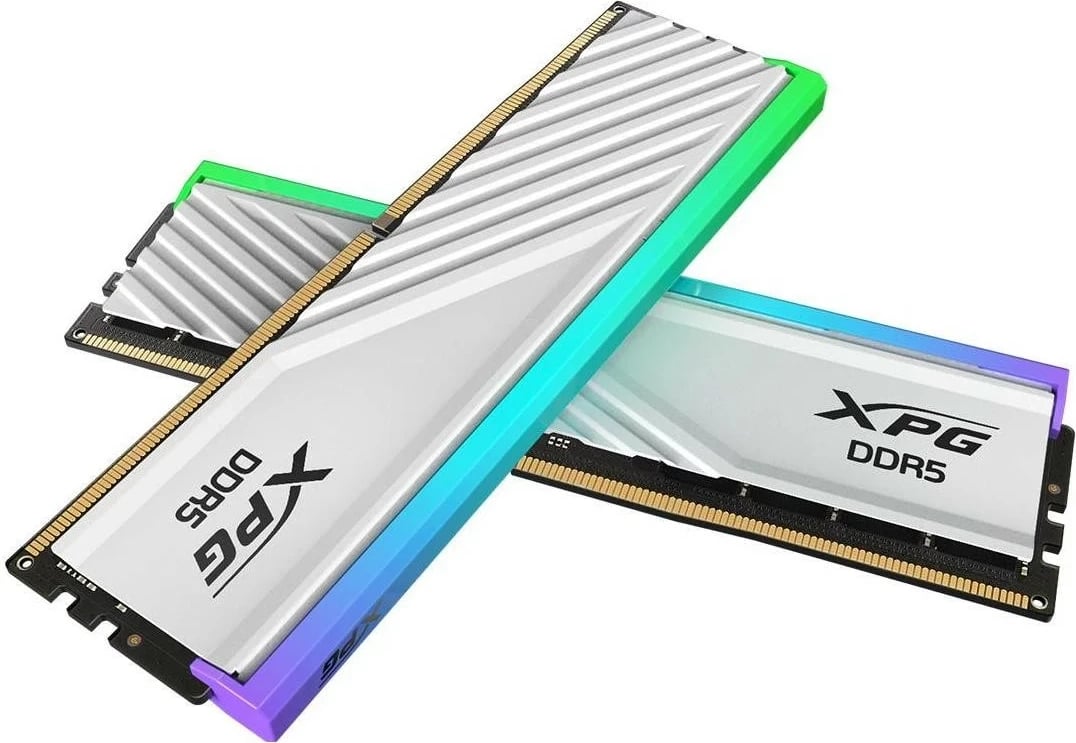 RAM Memorje Adata XPG Lancer Blade RGB 32GB [2x16GB 6400MHz DDR5 CL32 DIMM] bardhë
