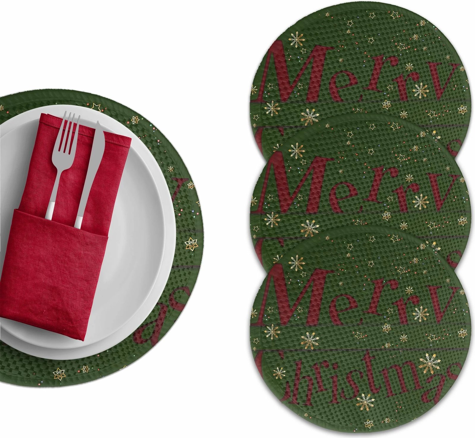 Set nënshtrues tavoline Hermia Concept, shumëngjyrësh, 3419Supla, 4 copë