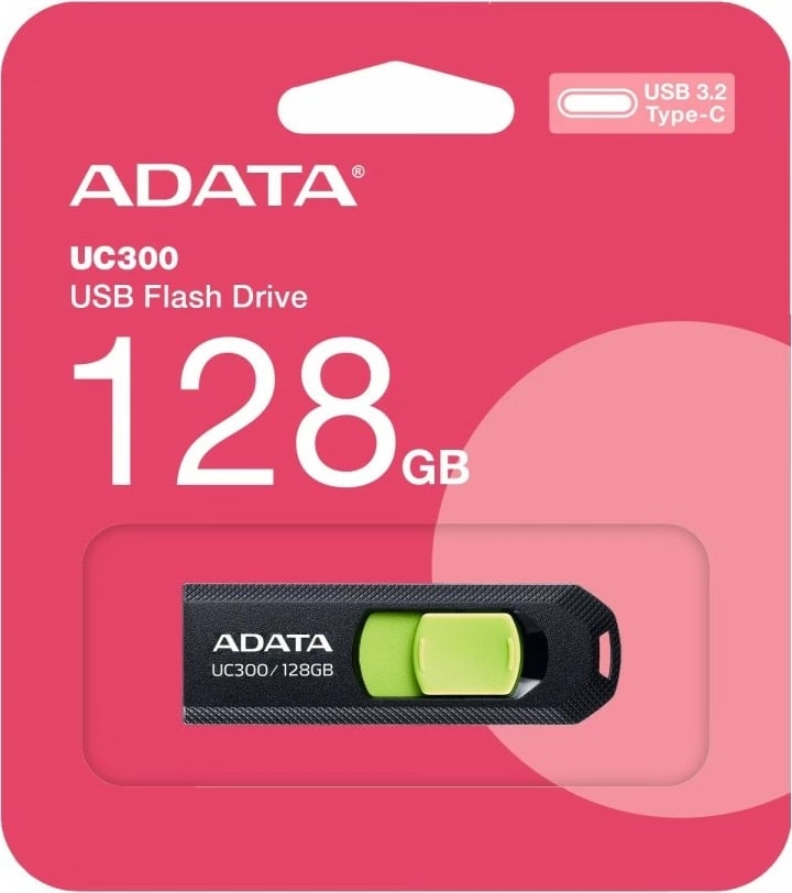Pendrive Adata UC300, 128GB, USB Type-C 3.2 Gen1, e zezë