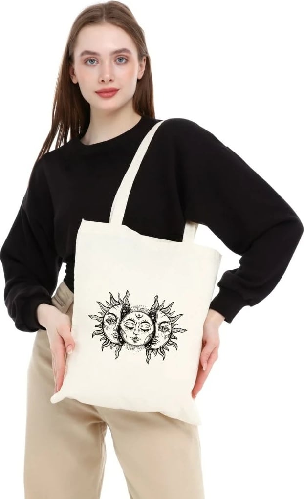 Torbë Tote Zoozie Bags, krem, 0366