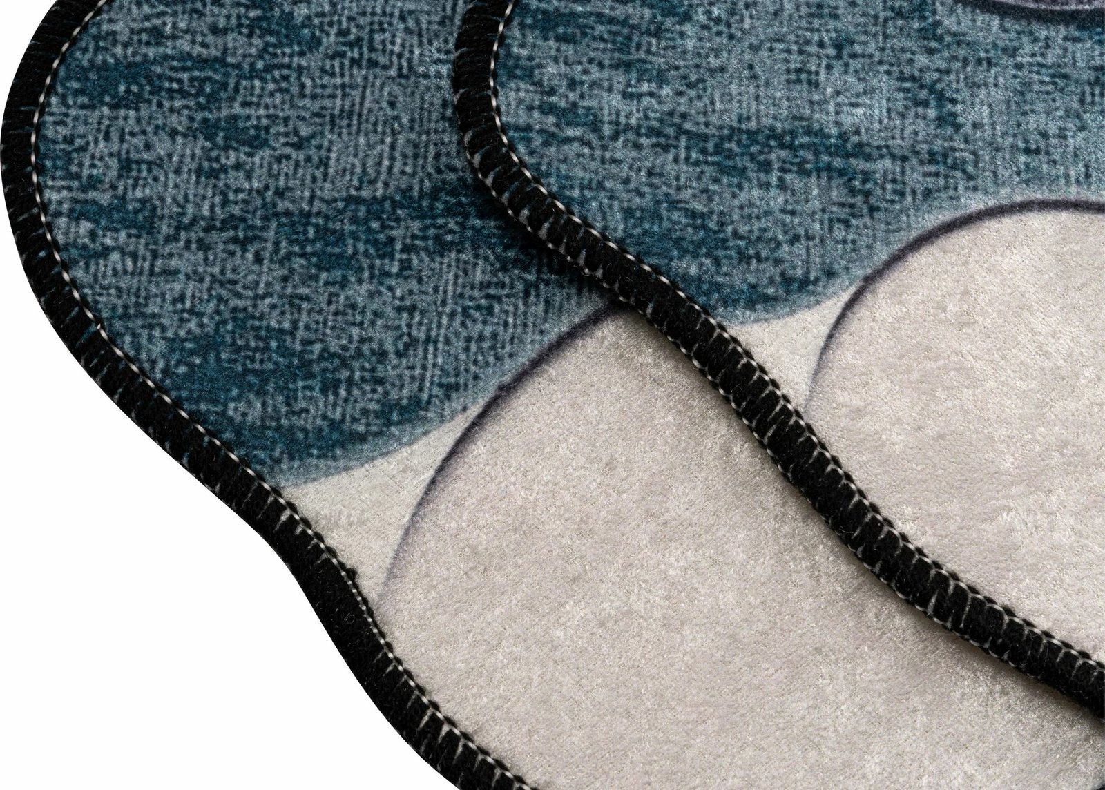 Set tapetash për banjo (2 copë), Mijölnir, rrethore, ngjyrë kaltër