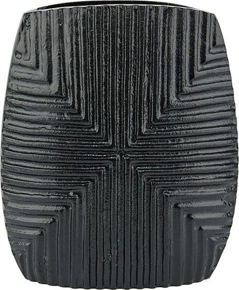 Vazo LINEAR, alumin, e zezë, 21x8x24cm