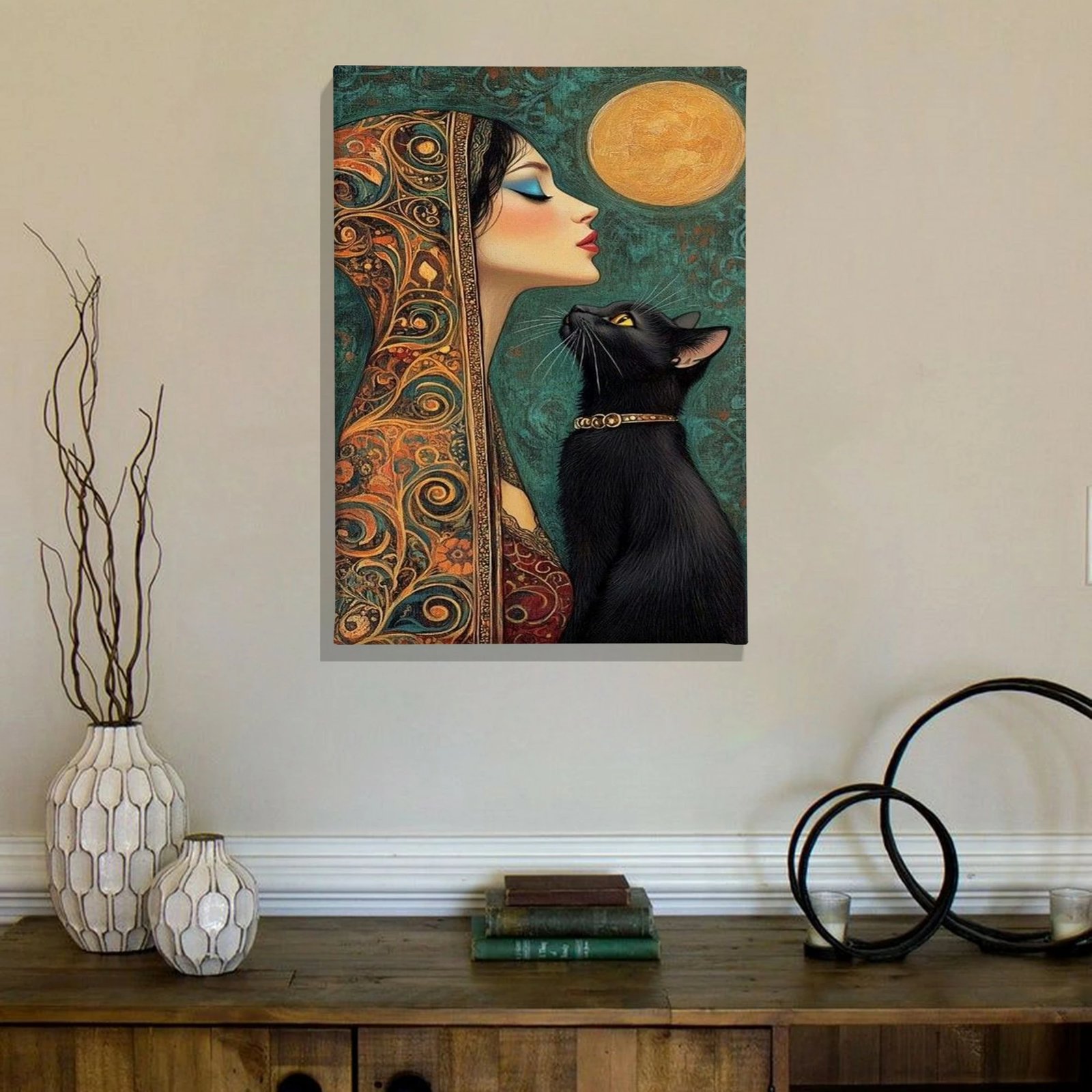 Pikturë dekorative në kanavacë, shumëngjyrëshe, ASR_CNV25-19, 50x70cm