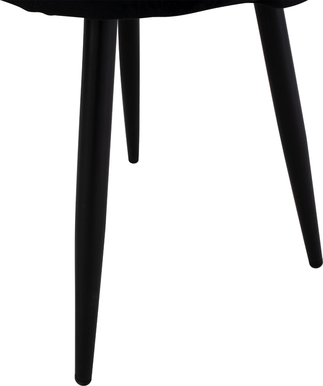 Karrige ODED me këmbë metalike të zeza & kadife të zezë FH8731.14 45x52x77 cm, set prej 4 copë