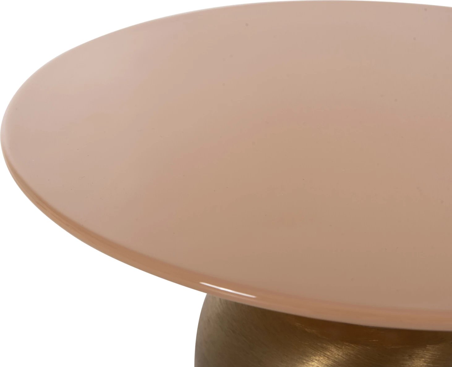 Tavolinë anësore PATNA FH4235.08 metalike ngjyrë rozë e ngrohtë (salmon)-ari Φ40,5x43Hcm