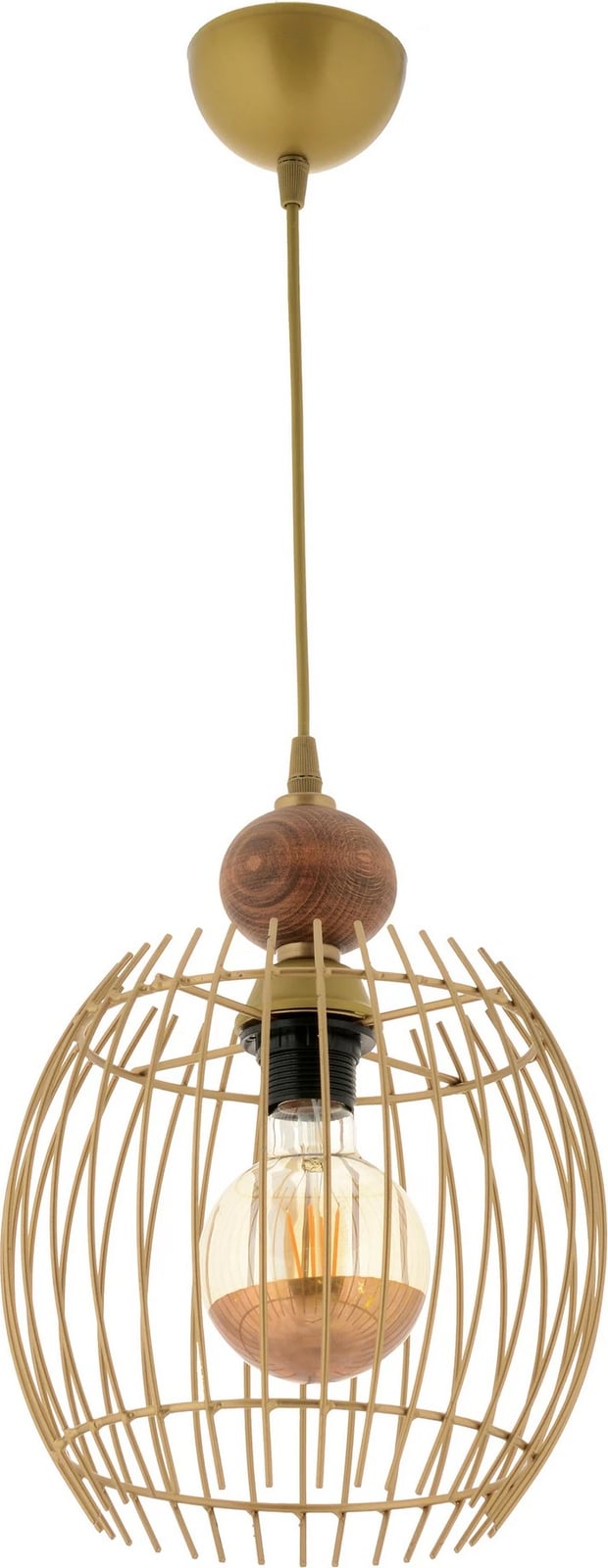 Llambë tavani Opviq, Lillian, dru, ngjyrë ari, natyrale Llambë tavani Opviq, Lillian, dru, ngjyrë ari, natyrale