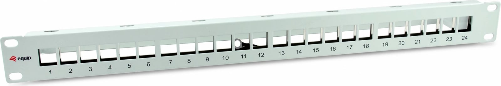 Panel Keystone EQUIP 769326, 24 porta, rack 1U, metal, gri