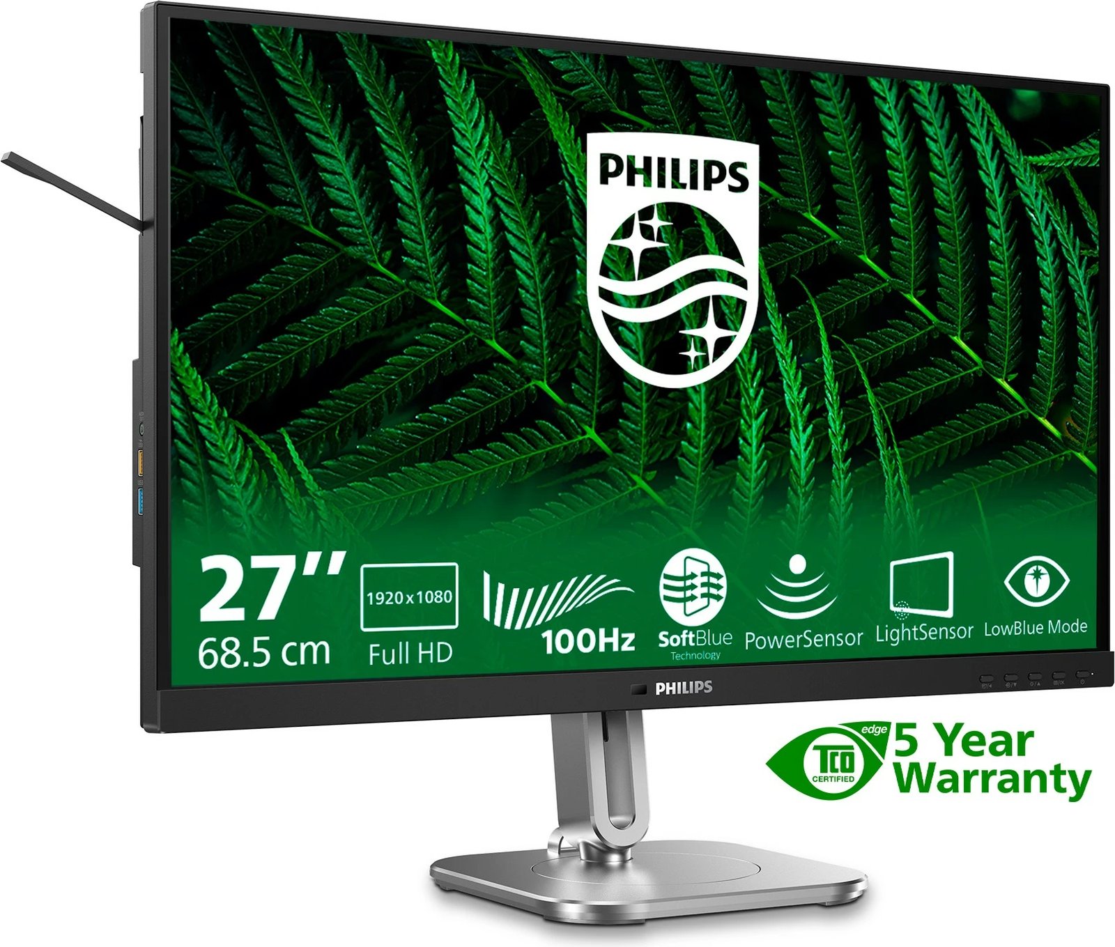 Monitor Philips 5000 series 27B2G5200/00, 27", Full HD, LCD, Anthracite