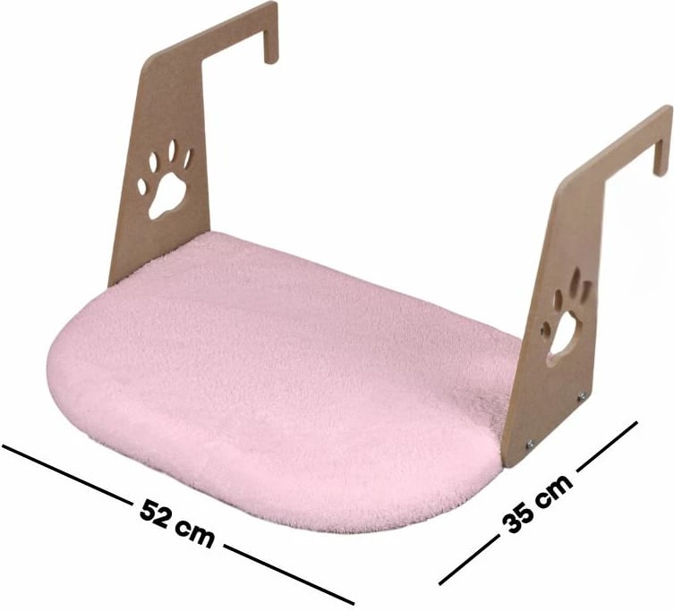 Shtrat për mace Riana, rozë, Paws & Whiskers