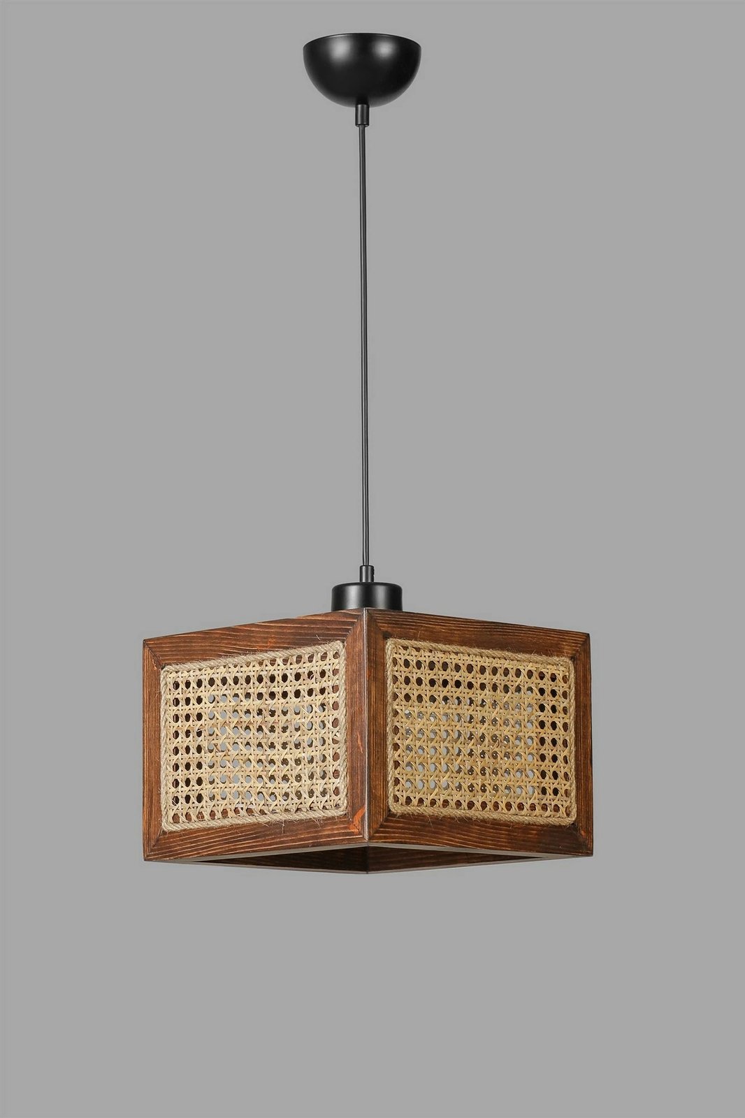 Llambë tavani Opviq, Kumsal Büyük, rattan, ngjyrë arre