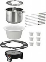 Set fondue UNOLD 48645, 8 persona, 1.5 L, i zi, argjendtë