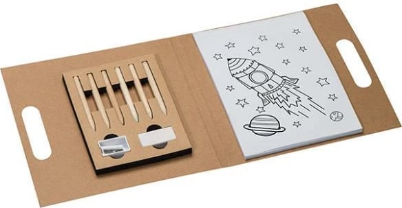 Libër për pikturim MACMA me lapsa ngjyrues, 20.5x21cm, set