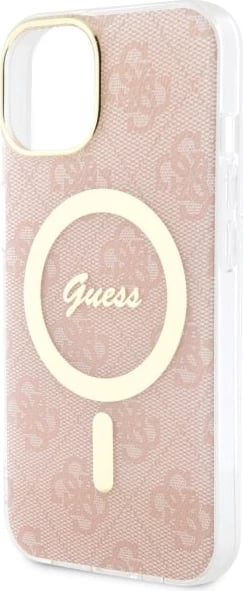 Mbështjellës Guess 4G MagSafe për iPhone 14 Plus 6.7", Rozë Mbështjellës Guess 4G MagSafe për iPhone 14 Plus 6.7", Rozë