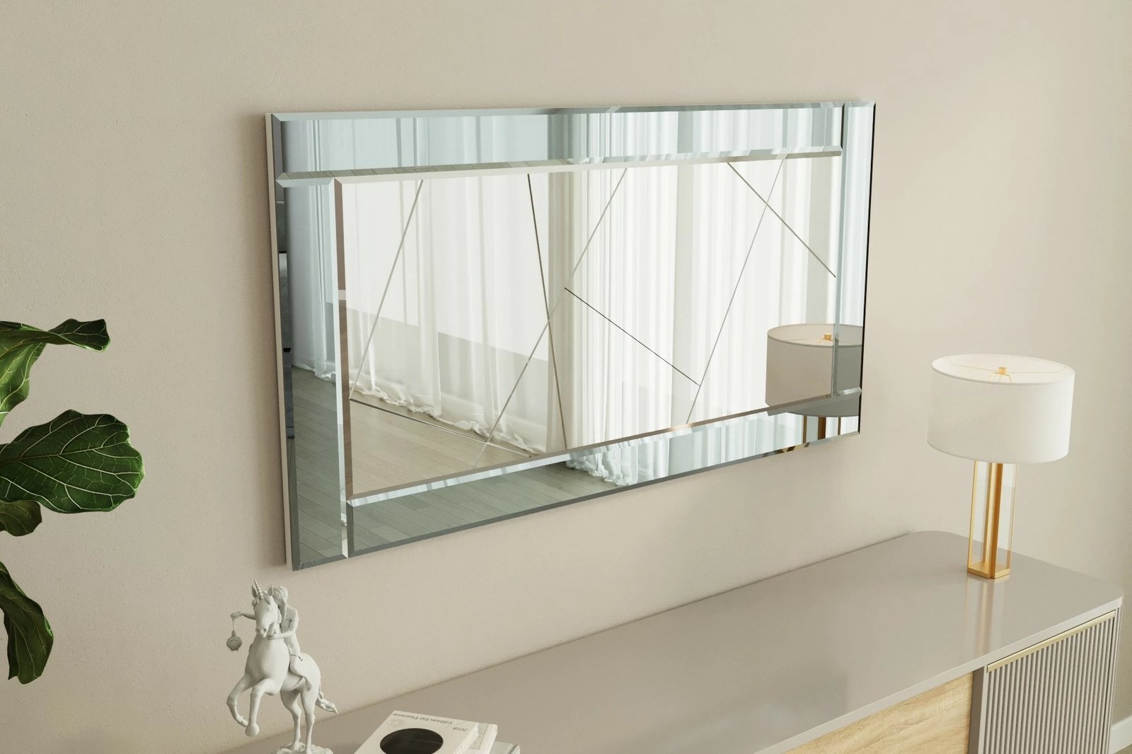 Pasqyrë Hanah Home, Pierre, fume dhe e bardhë