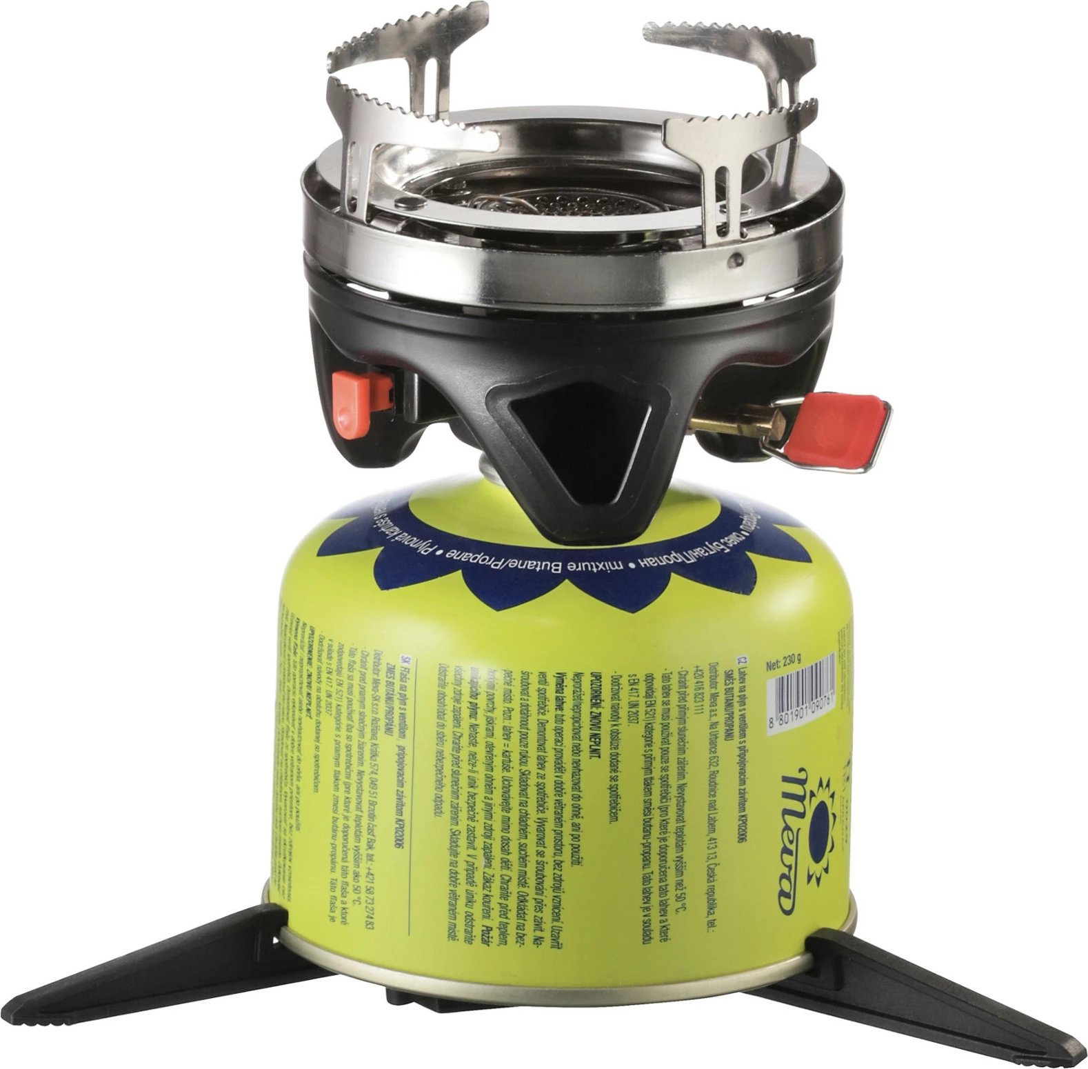 Set sobë gazi turistike Meva TRIPPER UKP21004, metal, 1.1L, e gjelbër