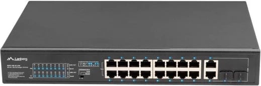 Switch LANBERG RSFE-16P-2C-250, 16 porte, për kabinetë, pa menaxhim