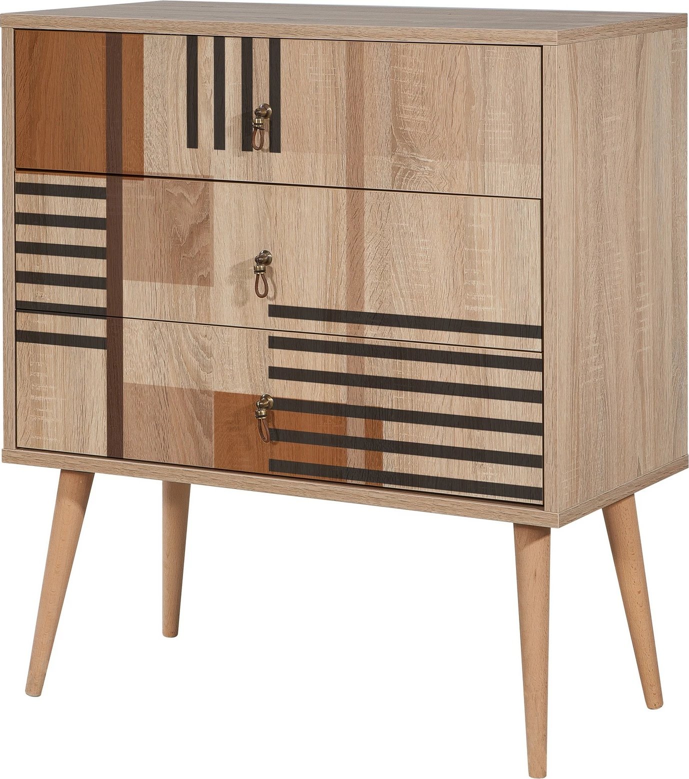 Komodë Hanah Home, City Trio Colorblock, shumëngjyrëshe