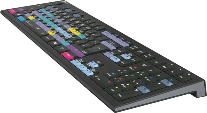 Tastierë LogicKeyboard Astra 2 DE për DaVinci Resolve, PC, e zezë