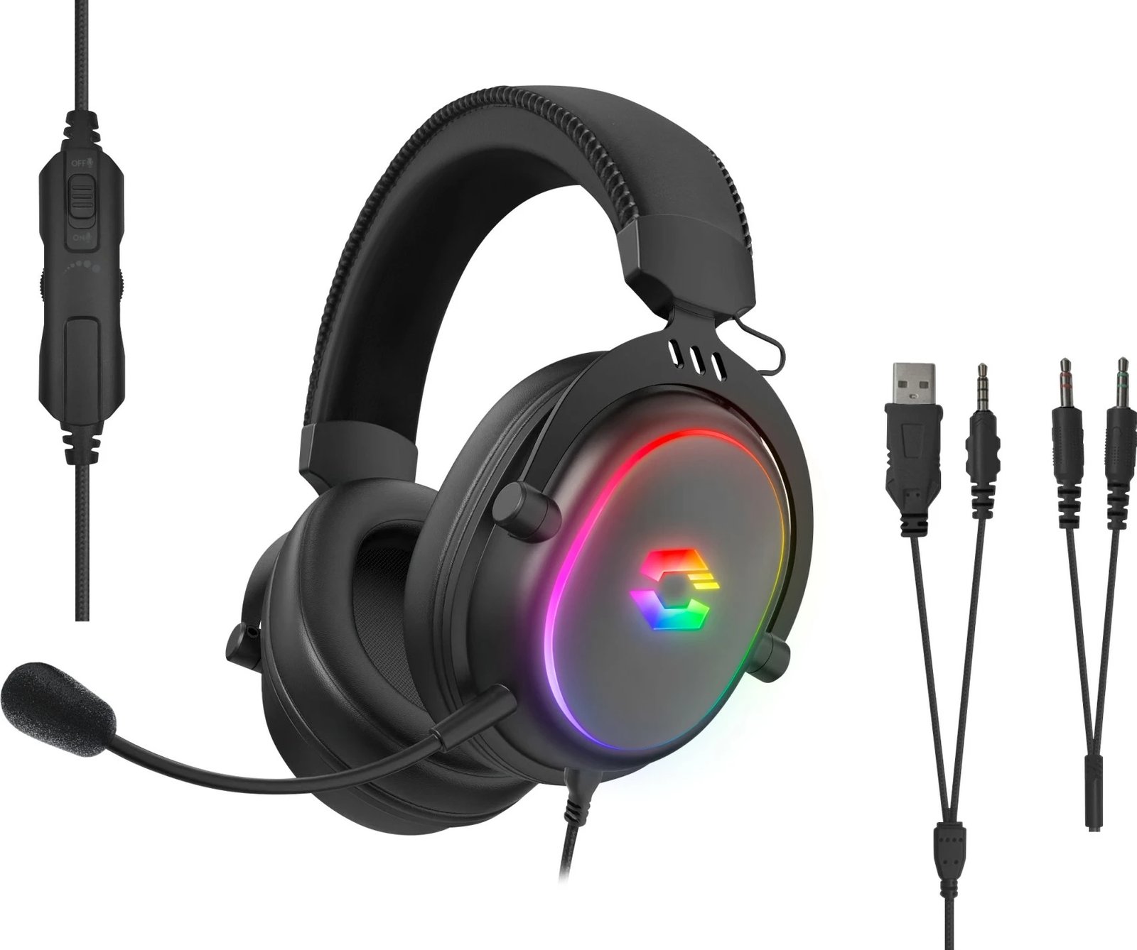 Kufje Speedlink CONUX RGB, Wired, Gaming, 265 g, E zezë