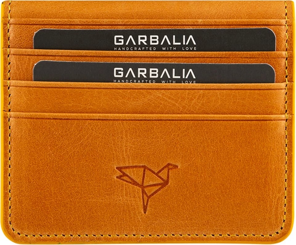 Portofol për burra, lëkurë natyrale, ngjyrë mustard, Zoozie Bags Regina